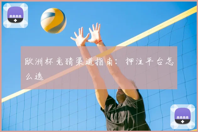 欧洲杯竞猜渠道指南:押注平台怎么选